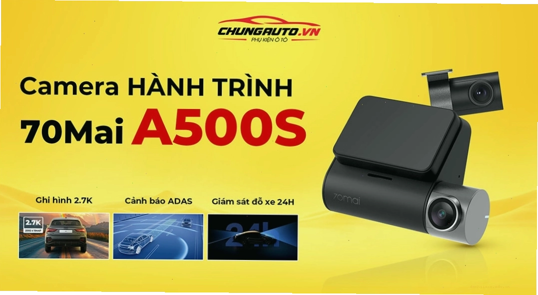 Camera hành trình 70mai A500S với khả năng ghi hình 2.5K