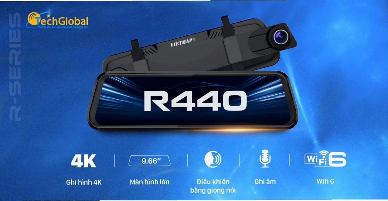 Camera hành trình gương Vietmap R440