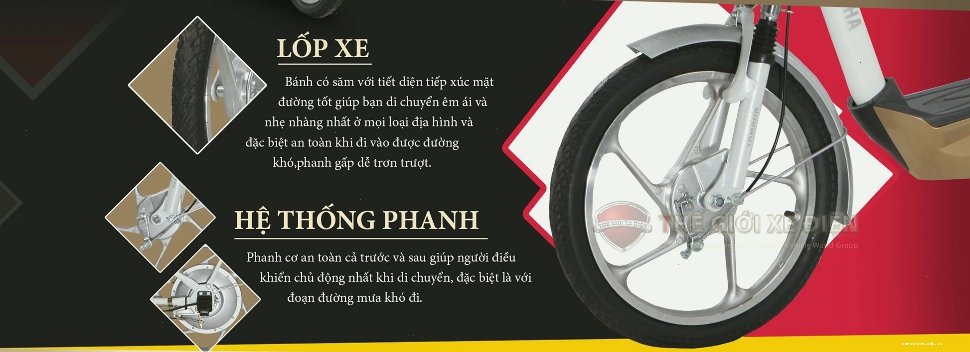 Cận cảnh phần tay lái và bảng điều khiển của xe đạp điện Yamaha Icats H3