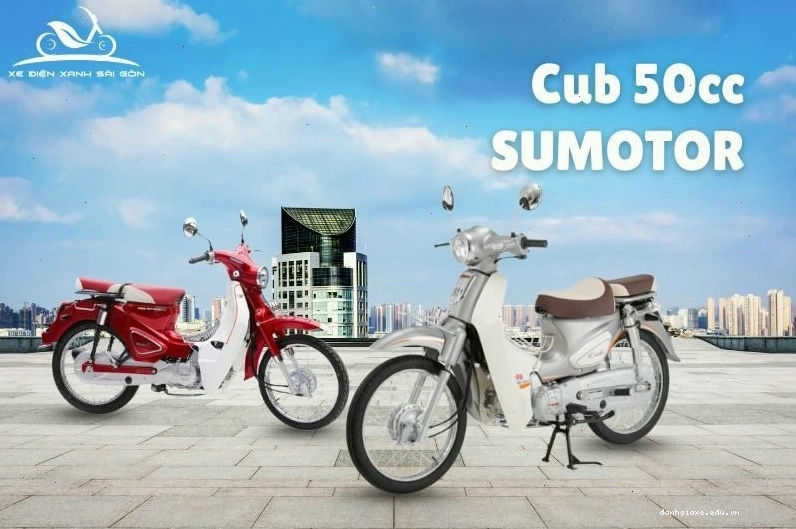 Cận cảnh thiết kế xe cub 50cc Sumotor