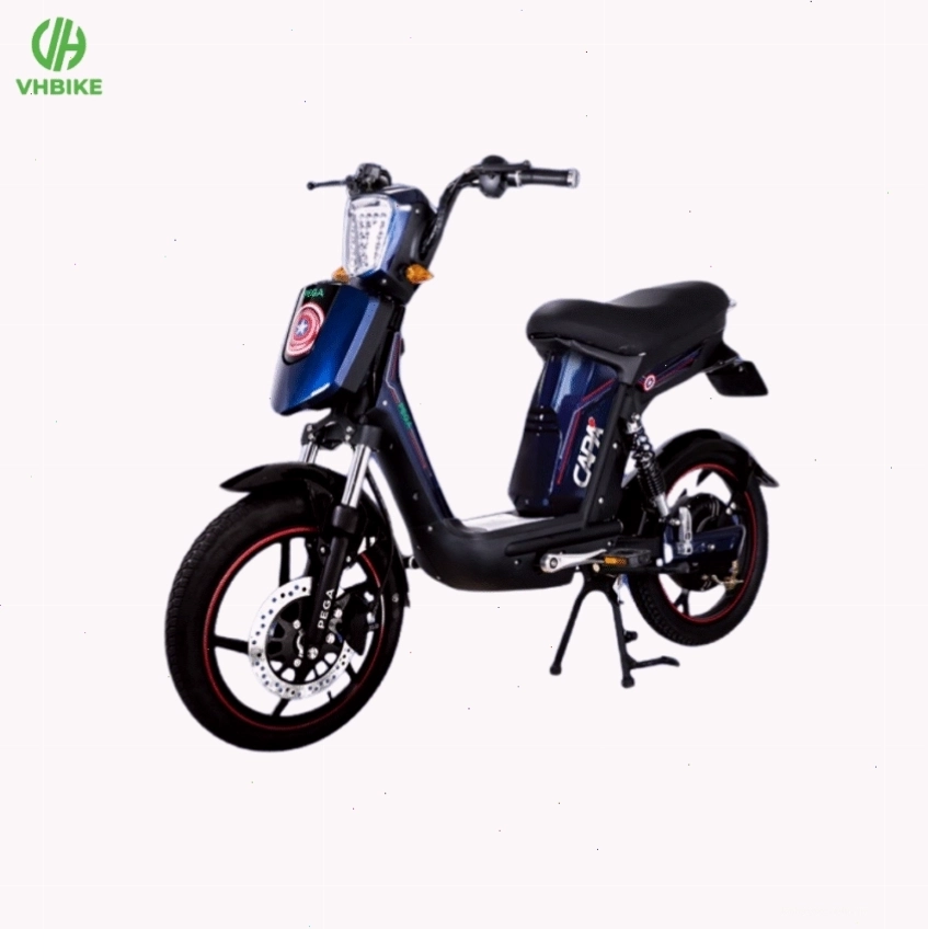 Cận cảnh xe đạp điện Pega Cap AS tại cửa hàng