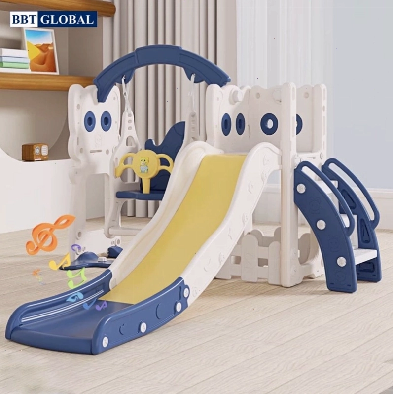 Cầu trượt xích đu kết hợp đồ chơi vận động ngoài trời