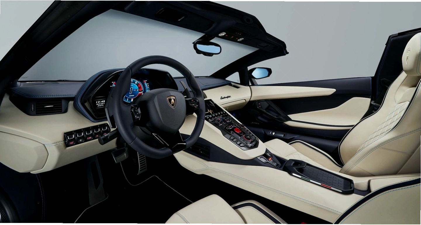 Chi tiết cửa xe và gương chiếu hậu của Lamborghini Aventador S Roadster