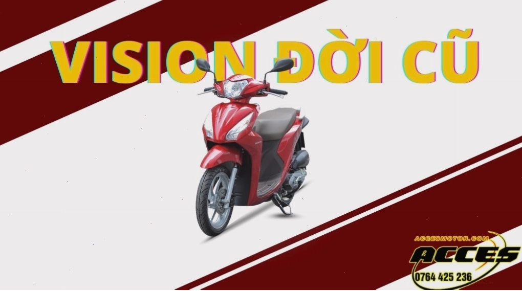 Chi tiết đầu xe Honda Vision đời đầu