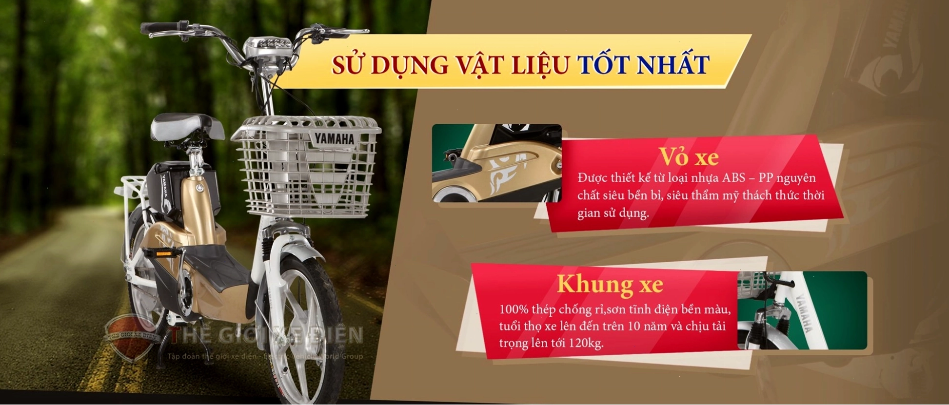 Chi tiết phần đèn trước xe đạp điện Yamaha Icats H3