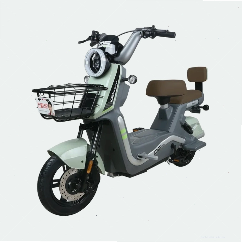 Chi tiết phanh đĩa và hệ thống đèn LED trên xe đạp điện Zuboo