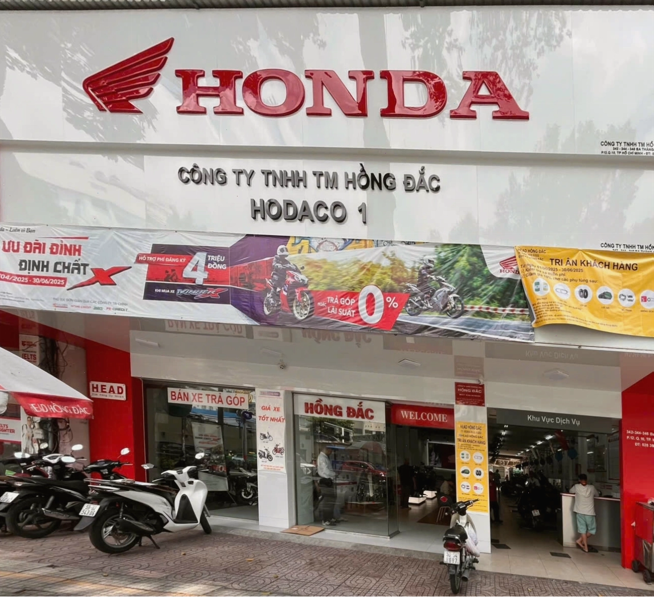 Cửa hàng Honda Minh Long Moto tại TPHCM