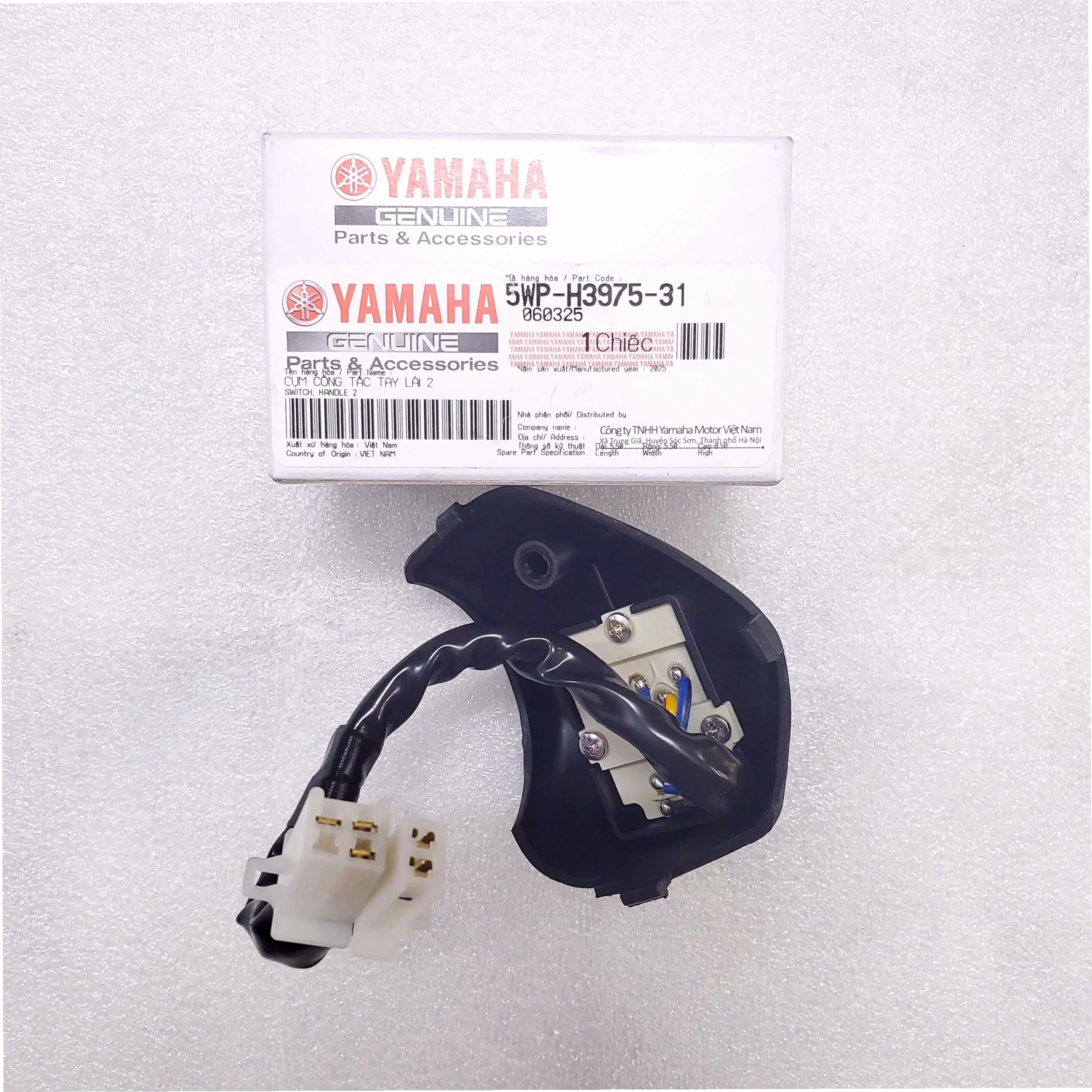 Cụm công tắc tay lái Jupiter V bố trí khoa học