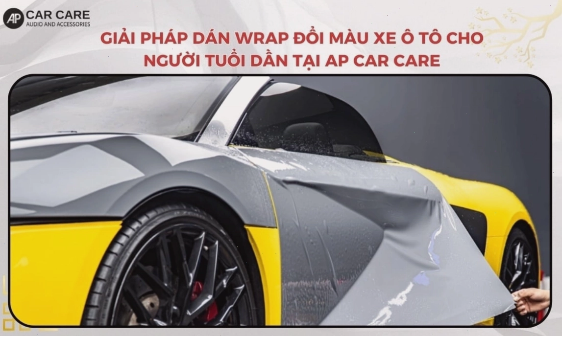 Dán wrap đổi màu xe tại AP Car Care