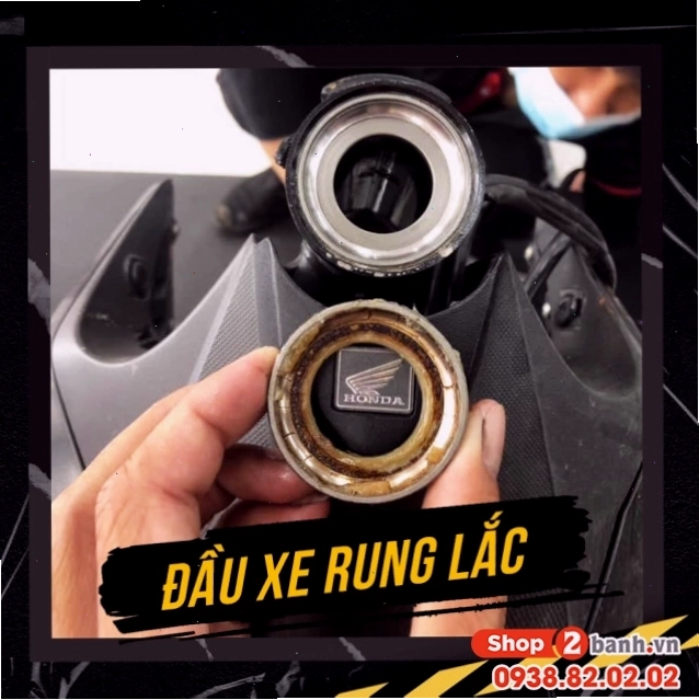 Dấu hiệu chén cổ xe máy bị hư hỏng
