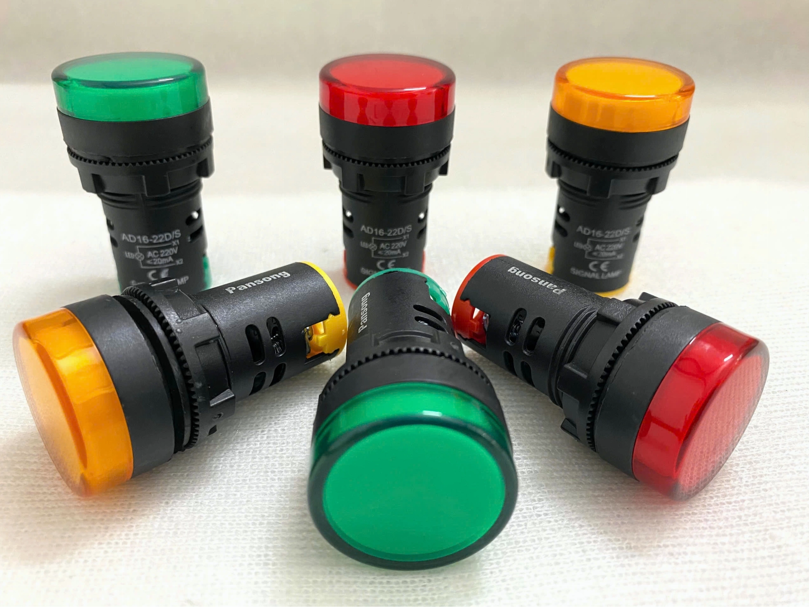 Đèn báo pha LSE màu xanh dương phi 22mm