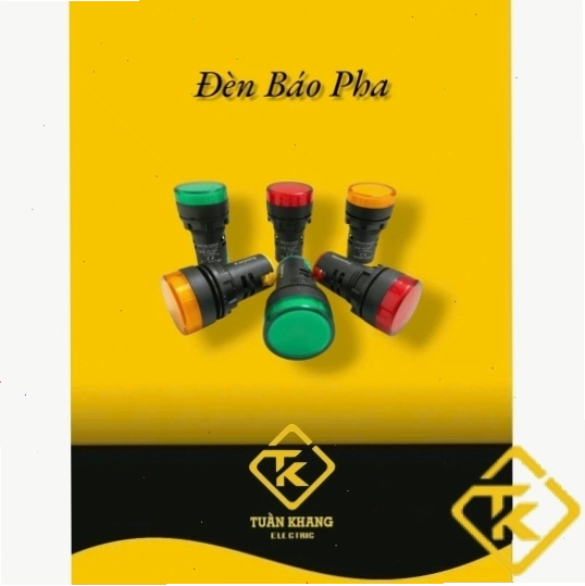 Đèn báo pha LSE phi 22mm màu đỏ