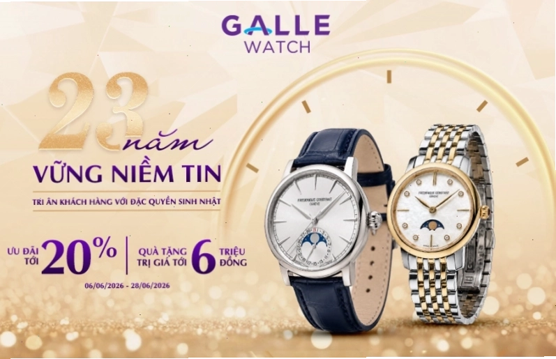 Đồng hồ Galle 23 năm vững niềm tin