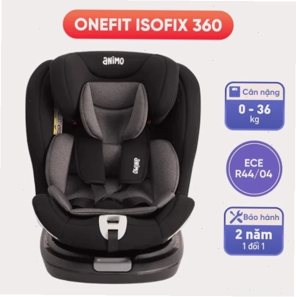 Ghế ngồi ô tô Animo OneFit Isofix 360 cho trẻ từ 0-36kg