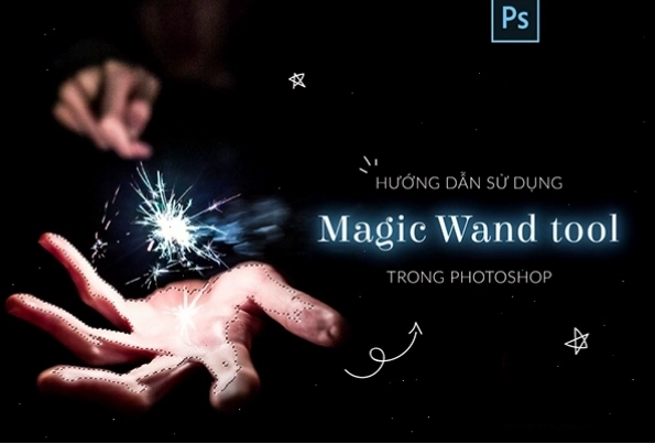 Giao diện công cụ Magic Wand Tool trong Photoshop