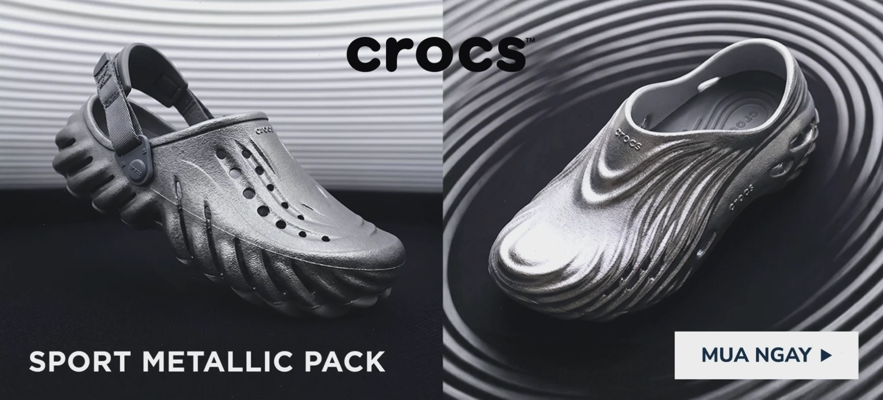 Giày Crocs Echo Clog với thiết kế hiện đại và công nghệ đệm tối ưu