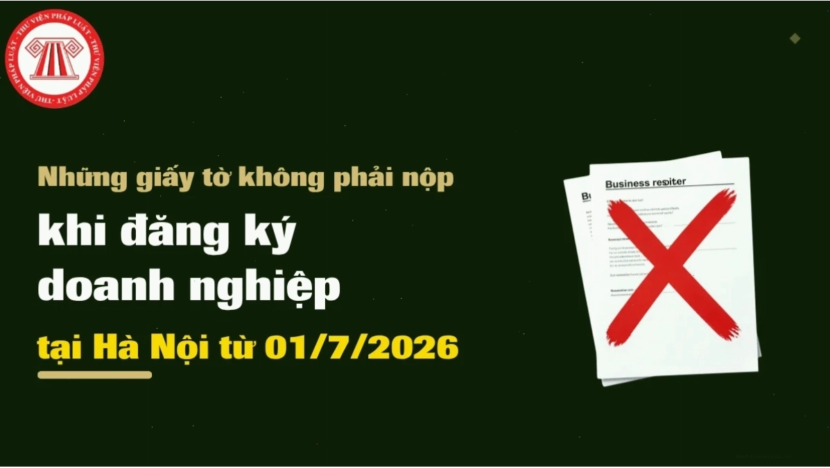 Giấy tờ cần nộp khi đăng ký doanh nghiệp tại Hà Nội