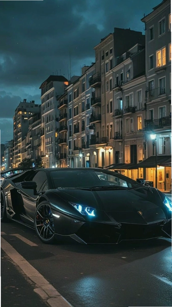 Hình ảnh Lamborghini Revuelto màu đen huyền bí