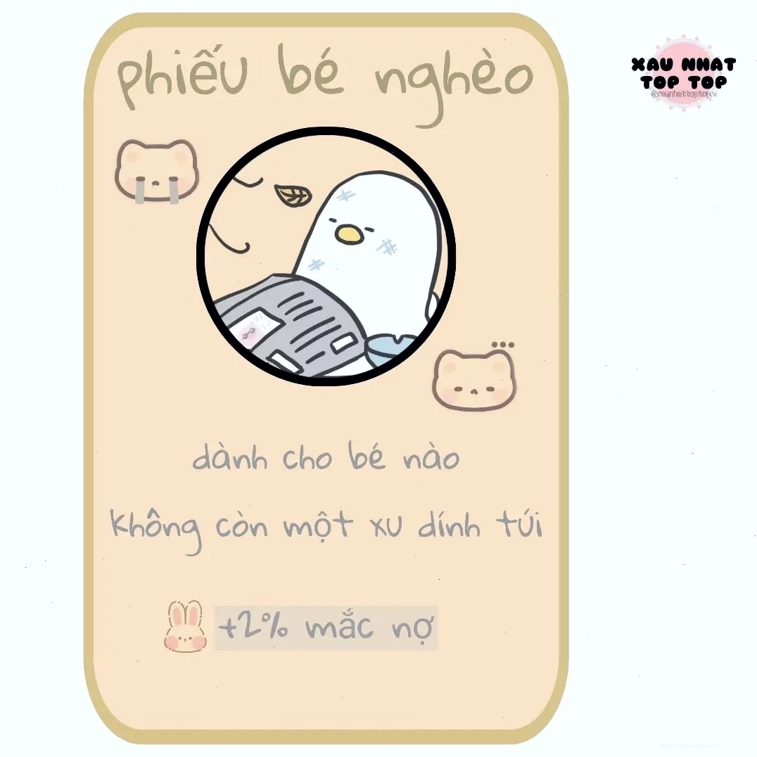 Hình ảnh minh họa một bạn trẻ với vẻ mặt ngơ ngác, tay cầm tờ giấy ghi chú về việc mình không có sổ hộ nghèo nhưng có phiếu bé nghèo