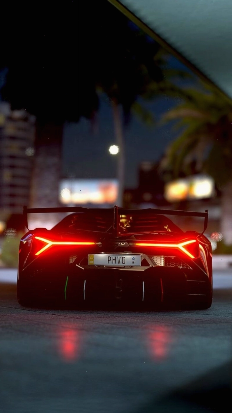 H&igrave;nh ảnh si&ecirc;u xe Lamborghini trong đ&ecirc;m si&ecirc;u đẹp