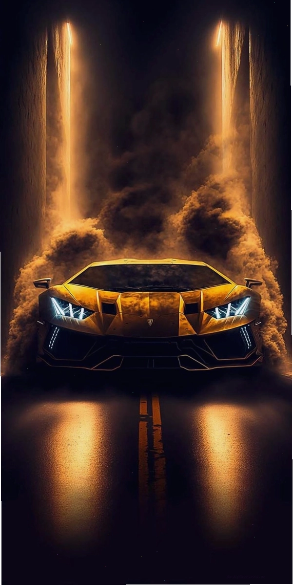 H&igrave;nh nền Lamborghini Revuelto bốc lửa với sắc đỏ quyền lực