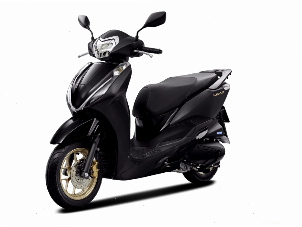 Honda Lead màu đen mờ thể hiện sự sang trọng và cá tính
