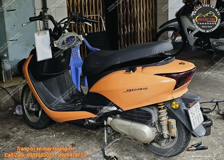 Honda SCR được sơn lại toàn bộ theo màu sắc riêng biệt