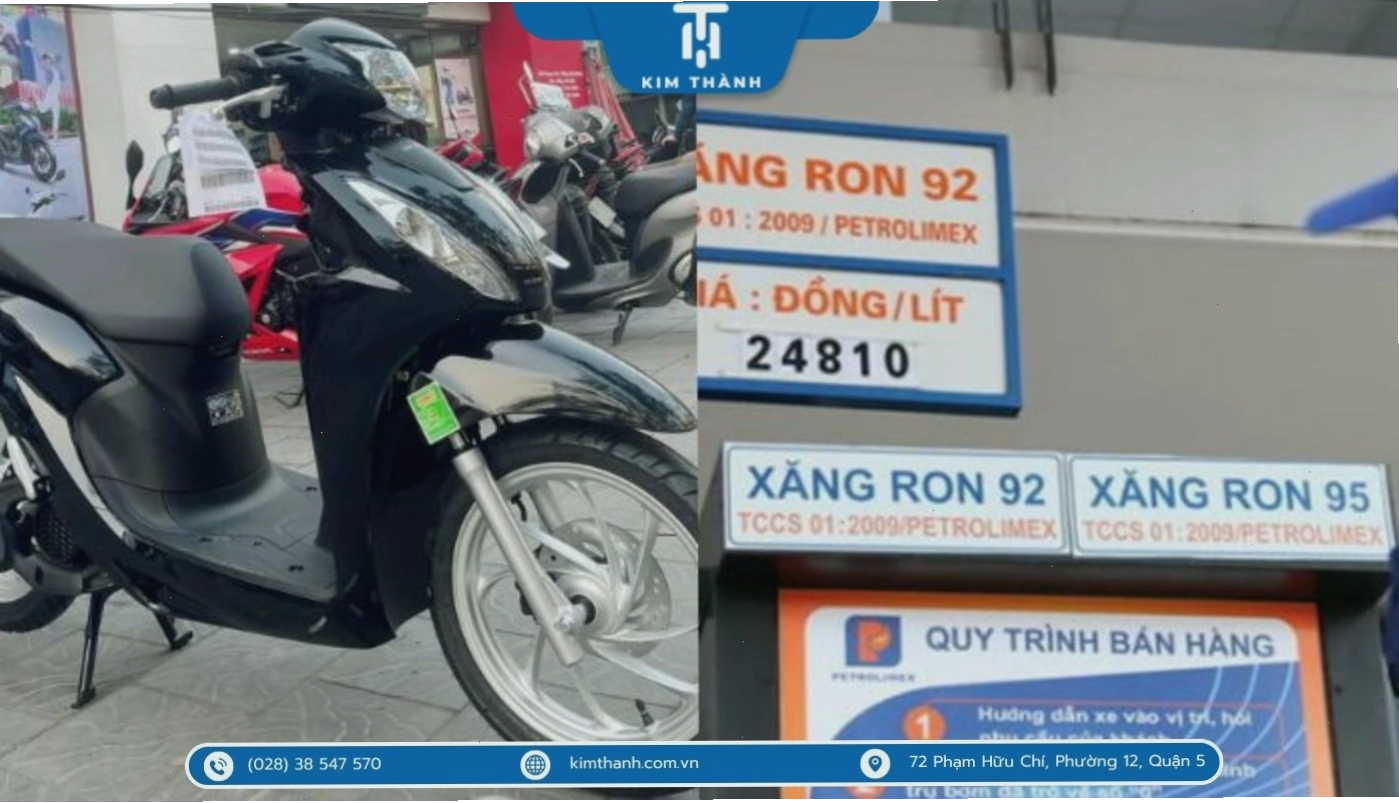 Honda Vision 2025 nên đổ xăng A92 hay A95?