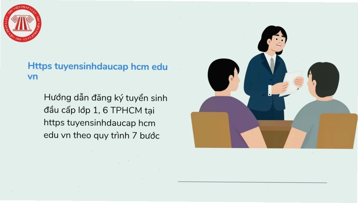 Hướng dẫn đăng ký tuyển sinh đầu cấp lớp 1, 6 TPHCM