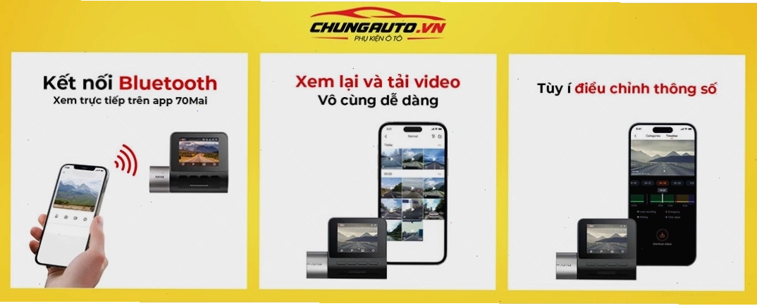 Kết nối ứng dụng di động với camera 70mai