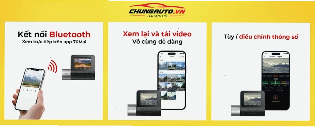 Kết nối ứng dụng di động với camera hành trình 70mai A510