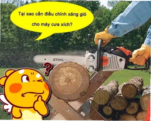 Kiểm tra lại sau khi chỉnh xăng gió máy cưa