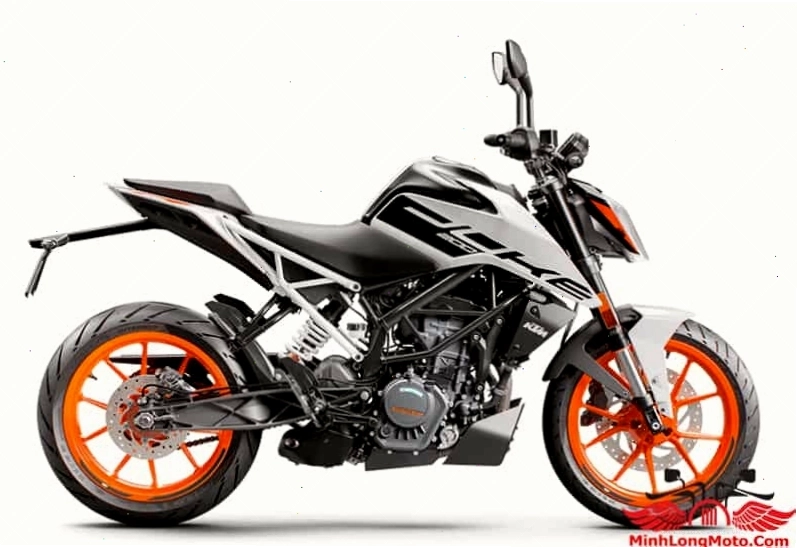 KTM Duke 200 phiên bản màu trắng đen ấn tượng