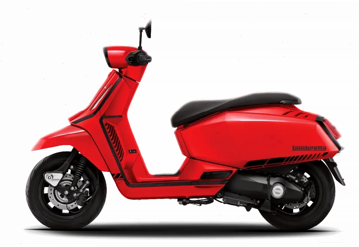Lambretta X125 màu đỏ Aroma Red nổi bật