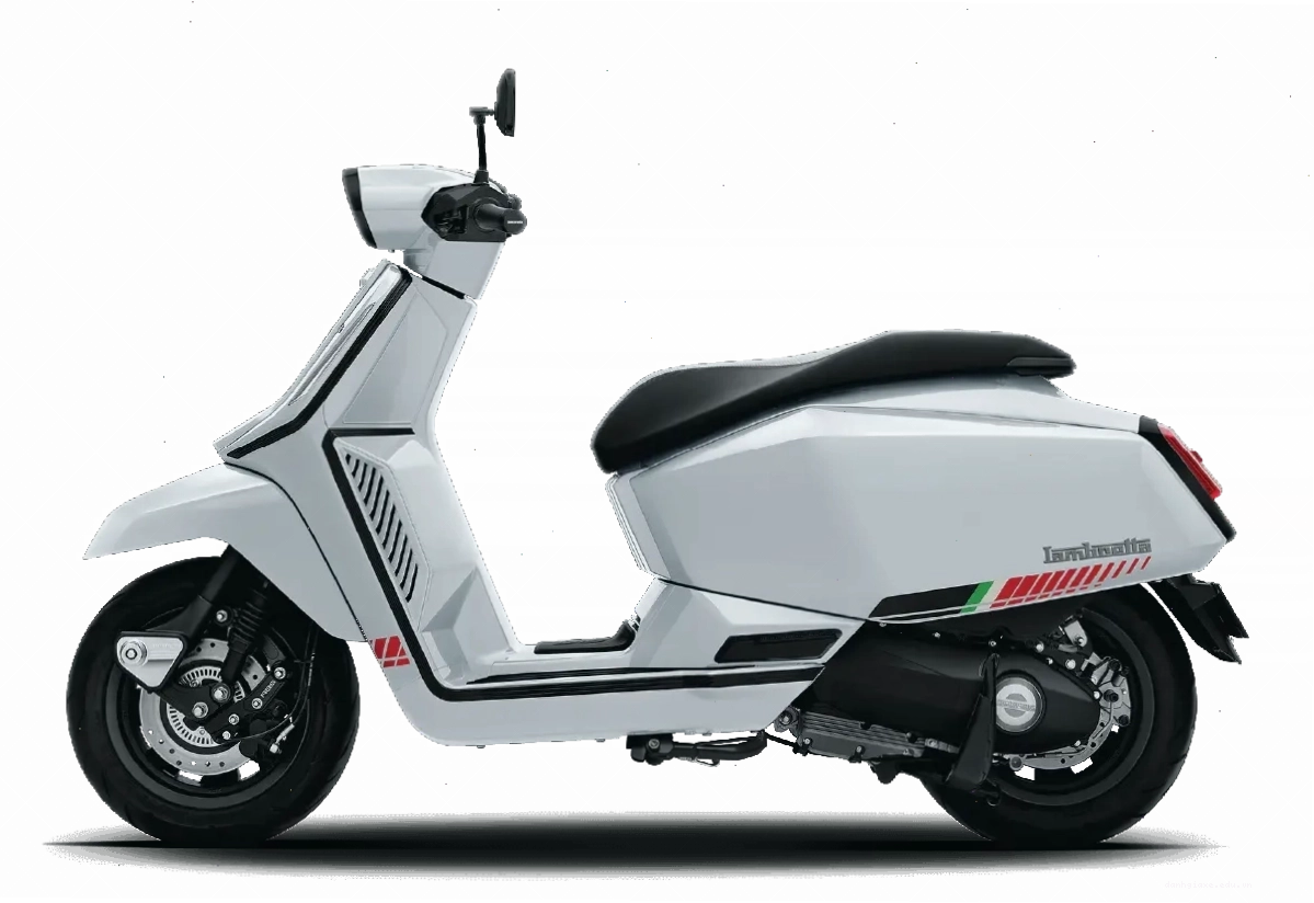 Lambretta X125 màu trắng Gemma White thanh lịch