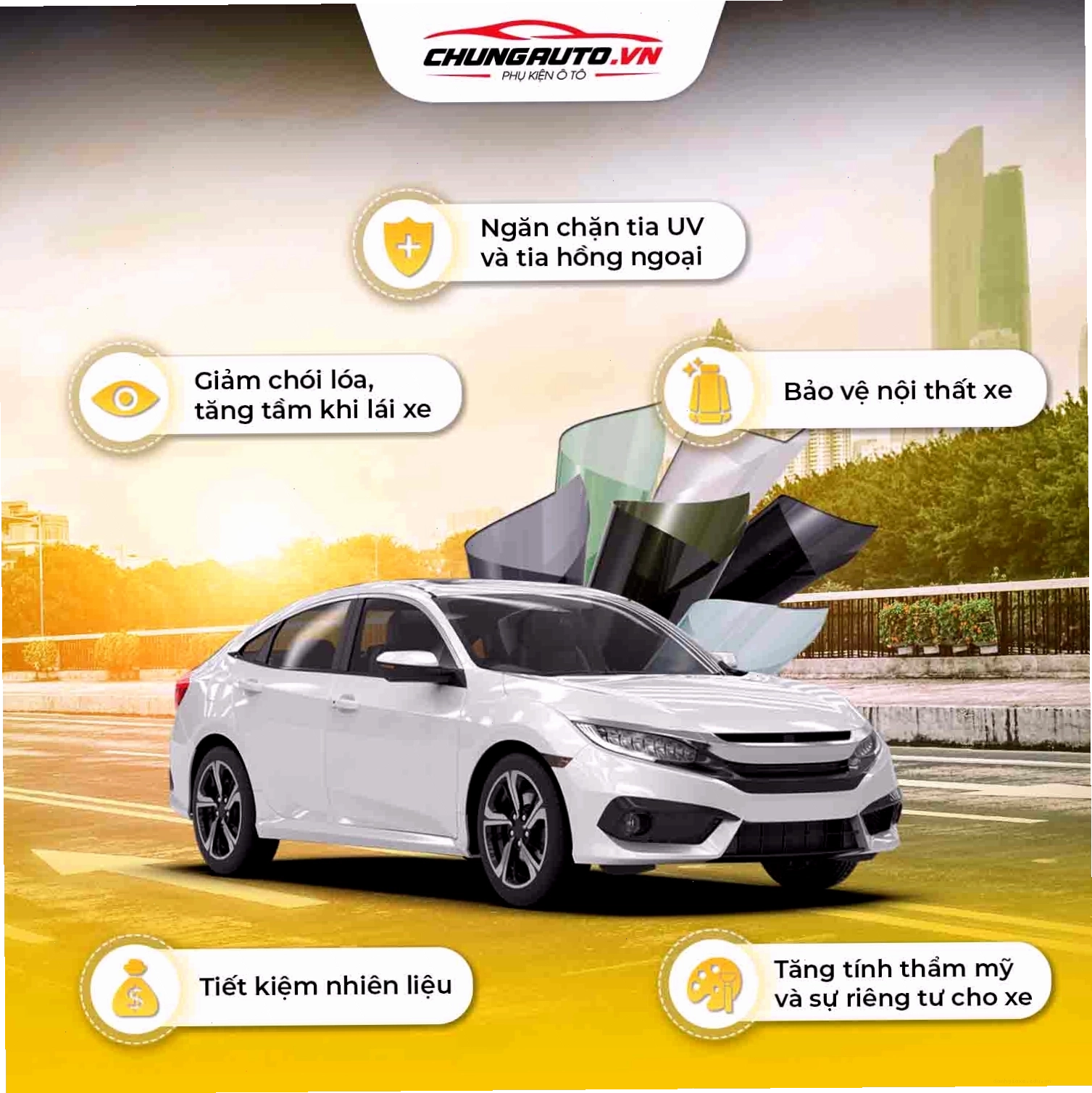 Lợi ích của việc dán phim cách nhiệt cho ô tô