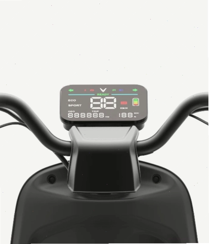 Màn hình đồng hồ VinFast Evo Lite hiển thị thông số vận hành rõ nét