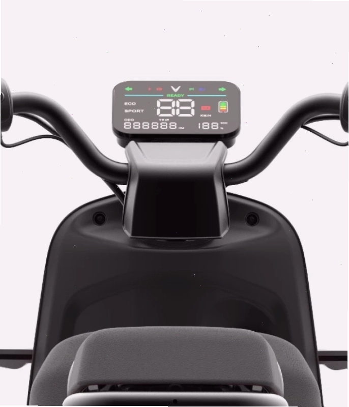 Màn hình đồng hồ xe VinFast Evo Grand Lite 2026 hiển thị thông tin