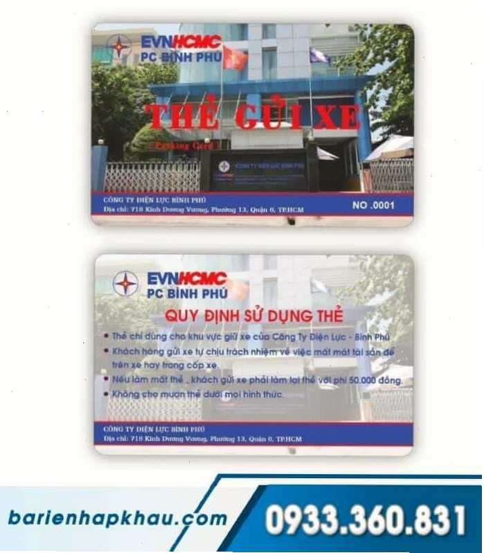 Mẫu thiết kế thẻ giữ xe miễn phí và đẹp mắt