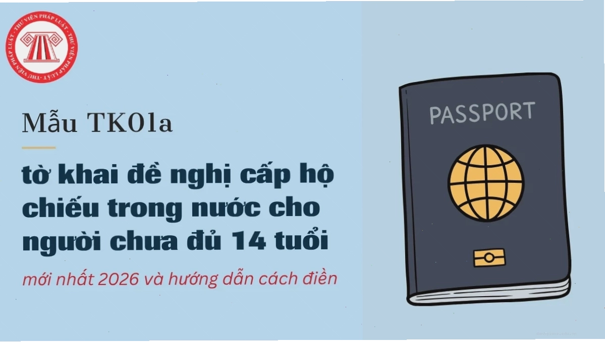 Mẫu tờ khai đề nghị cấp hộ chiếu phổ thông trong nước