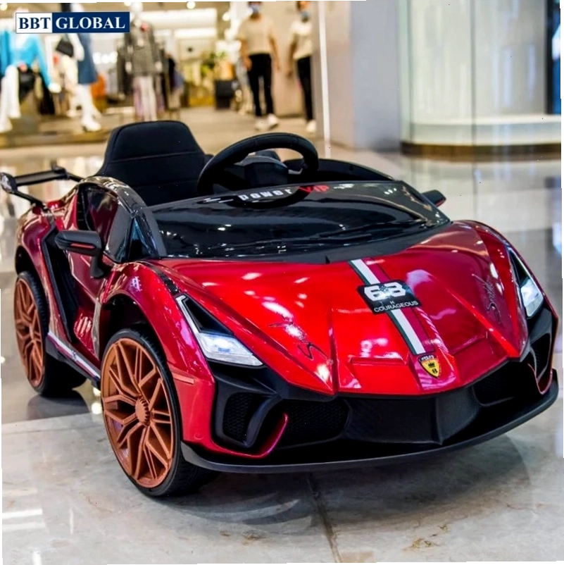 Mẫu xe ô tô điện trẻ em Lamborghini màu đỏ ấn tượng