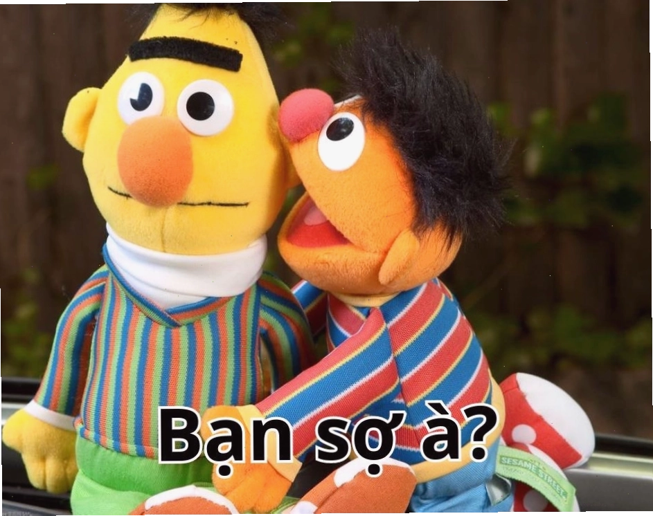 Meme "Anh bạn à" với biến thể "Bạn sợ nó à" mang tính trêu chọc