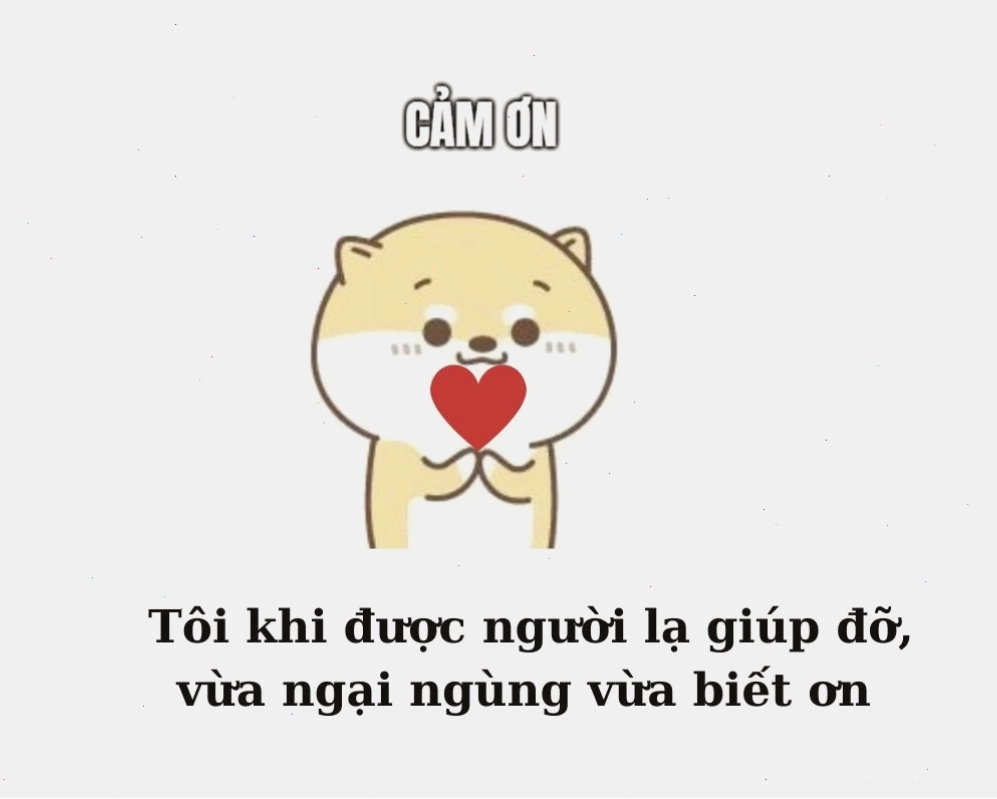 Meme cảm ơn khi được người lạ giúp đỡ với khuôn mặt biết ơn