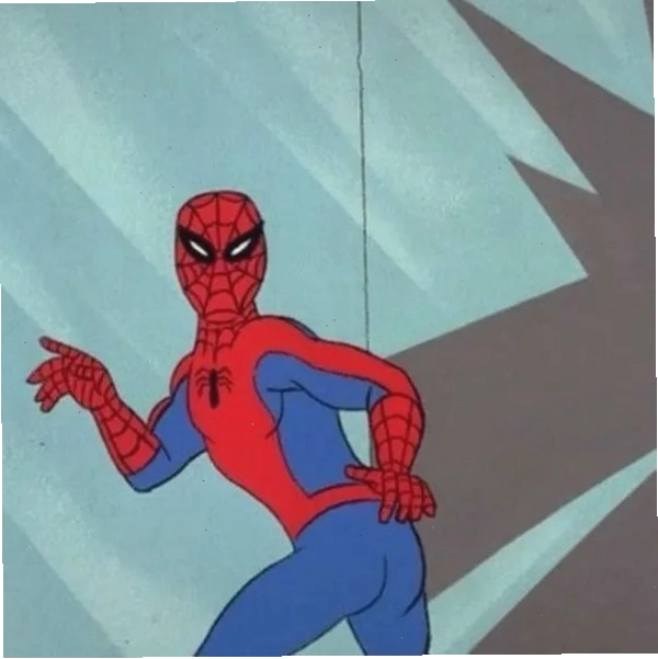 Meme Spider-Man đang tìm kiếm hoặc theo dõi một ai đó