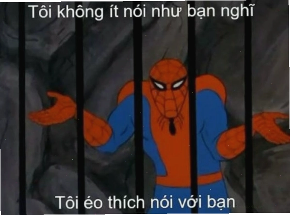 Meme Spider-Man nhìn từ phía sau với vẻ mặt suy tư