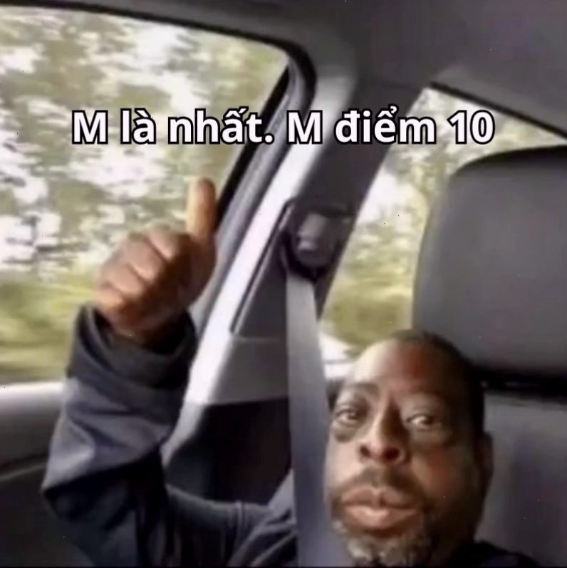 Meme với chủ đề "điểm 10 hài", tập trung vào yếu tố gây cười