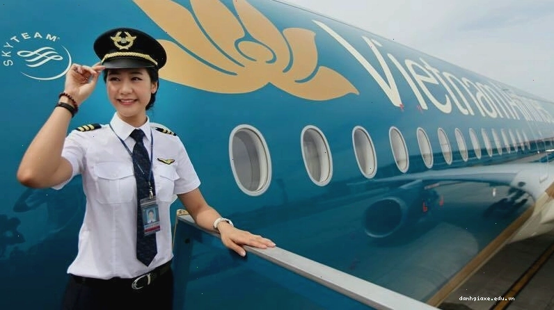 Minh họa buồng lái máy bay với hình ảnh cơ trưởng