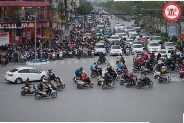 Minh họa các loại xe cơ giới hiện đại trên đường phố