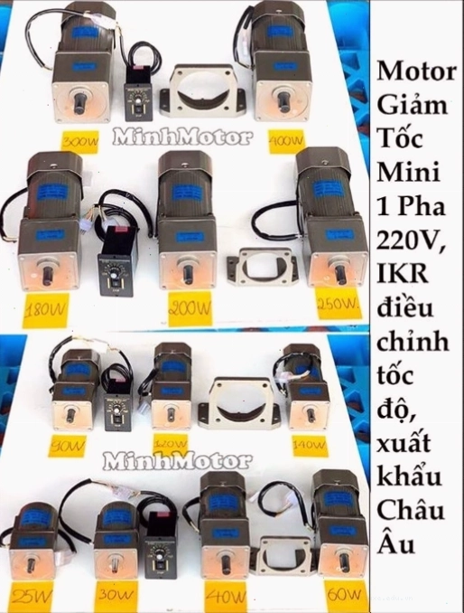 Motor giảm tốc mini 1 pha ứng dụng trong băng chuyền nhỏ