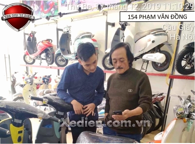 Nghệ sĩ Giang Còi tin tưởng sản phẩm tại Thế Giới Xe Điện